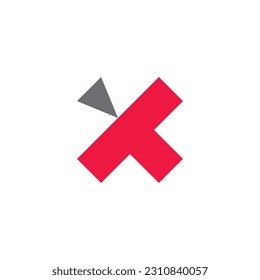 X Logo Design and template. 