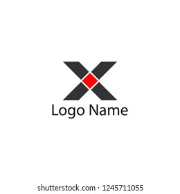 X logo design template elements,Elegant letter,brand name,logo illustration template.vector logo