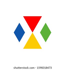 X Logo Design Template. X Icon Product Label And Logo Graphic Template. Isolated Vector Illustration