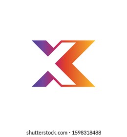 X Logo Design Template. X Icon Product Label And Logo Graphic Template. Isolated Vector Illustration