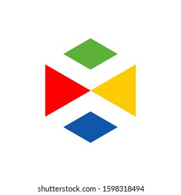 X Logo Design Template. X Icon Product Label And Logo Graphic Template. Isolated Vector Illustration