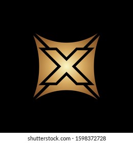 X Logo Design Template. X Icon Product Label And Logo Graphic Template. Isolated Vector Illustration
