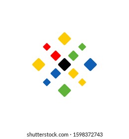 X Logo Design Template. X Icon Product Label And Logo Graphic Template. Isolated Vector Illustration