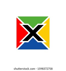 X Logo Design Template. X Icon Product Label And Logo Graphic Template. Isolated Vector Illustration