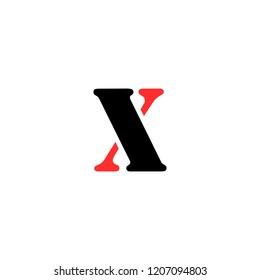X logo design vector icon template