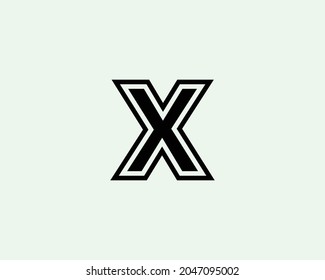 X logo design vector template