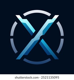 Diseño de la Plantilla del Vector del diseño del logotipo de X para la marca, logotipo de la tecnología, logotipo digital, moderno y abstracto .