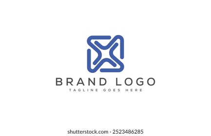 X logo design vector template design for brand
