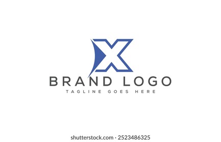 Design de modelo de vetor de design de logotipo X para a marca