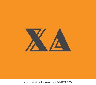 X and A logo design. XA abstract Letters Logo Monogram. This logo design is the process of creating a visual symbol that represents a brand, company, or individual.