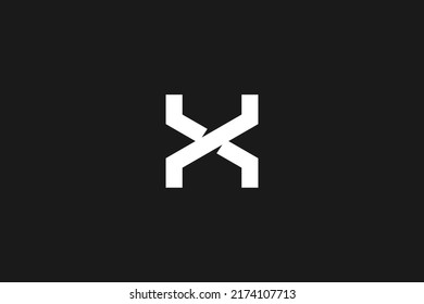 Símbolo del logotipo X diseño tipografía de letras abstractas creativa, letra x, letra x icono plano