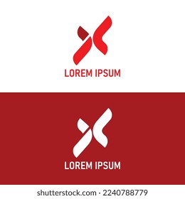 X logo. X letter design vector initial Monogram Icon. Modern  style logo illustration. Isolated