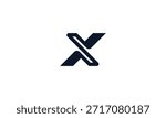 X logo. X letter. Initial letter X  logo. Red and gray X letter. 
