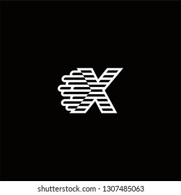 X Logo Letter Speed Designs Templete