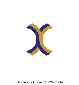x logo letter symbol vector element design 