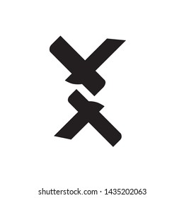 X Logo Letter Vector Illustration