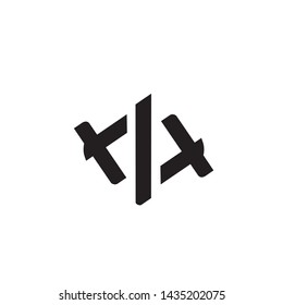 X Logo Letter Vector Illustration