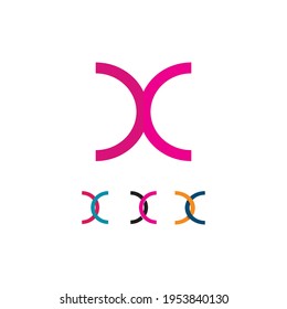 X-Logo und Letter X-Vektorgrafik, Logo-Vorlage, Illustration Design, Vektorgrafik-Alphabet-Symbol Erstmaligkeit, Marke 