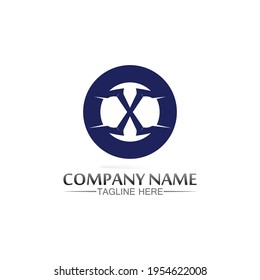 X logo and Letter X vector, Logo Template,  Illustration Design vector graphic alphabet symbol initial, brand 