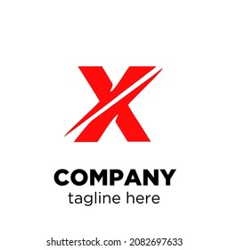 Icono vectorial de la letra del logotipo X