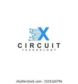 X logo modern design - technology internet abstract logo