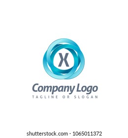 X LOGO MODERN TEMPLATE