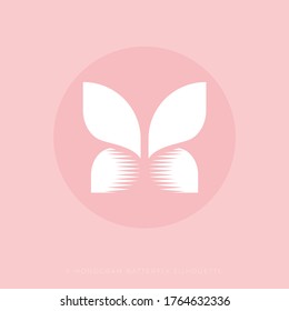 Logo de X. X monograma como mariposa. El logotipo puede utilizarse para la lencería, los cosméticos.