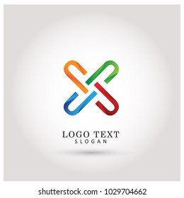 X Logo. Symbol and Icon Vector Template