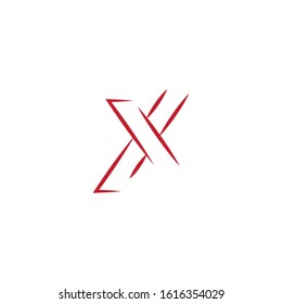 X Logo Template vector symbol nature