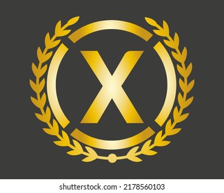 X Luxury Logo template in vector for Restaurant, Royalty, Boutique, Café, Hotel, Fashion and other vector illustration