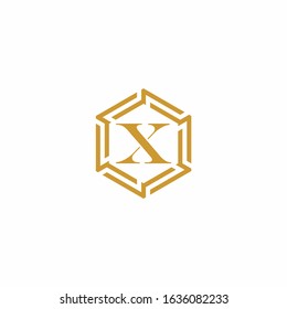 X luxury ornament monogram logo