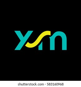 X & M Letter logo design vector element
