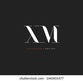 X M letters Joint logo icon vector for business card and corporate identity.