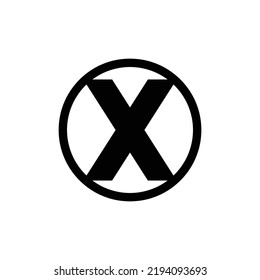 icono de la marca X