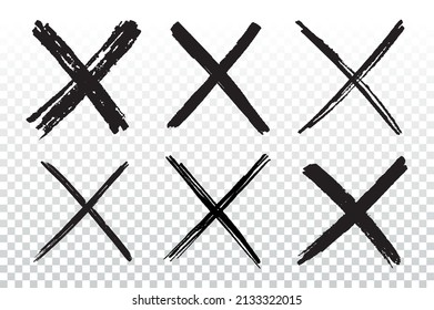 X Marcas .Letra de grifo x.