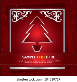 X mas card ,for text,VEctor