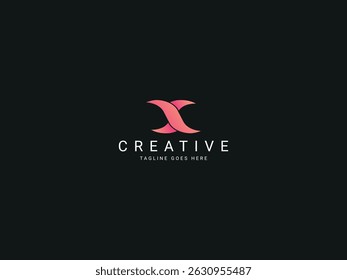 x modern letter logo design