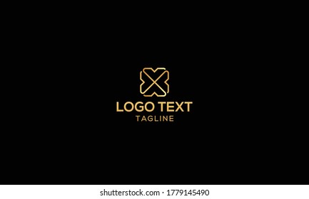 x logotipo de monograma, símbolo gráfico para la identidad empresarial	