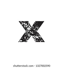 x " multiple" letter or font symbol icon simple vector sign and modern symbol. 
vector icon illustration,editable stroke element isolated on white background.
symbol icon in flat grunge design style 