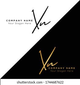 X N XN Initial letter handwriting and signature logo.	
