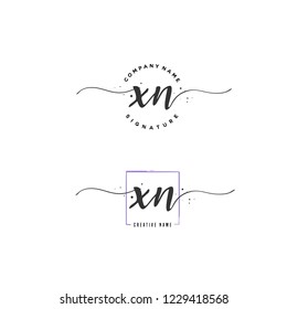 X N XN Initial logo template vector