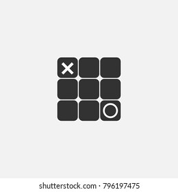 x and o icon vector illustration