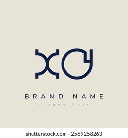 X and O logo design. XO abstract Letters Logo Monogram. This logo design is the process of creating a visual symbol that represents a brand, company, or individual.