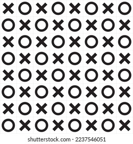 Patrón sin inconvenientes. Patrón sin fisuras de los dedos de los pies de los impuestos de la tic en blanco y negro. Repita el mosaico geométrico. Ilustración vectorial.
