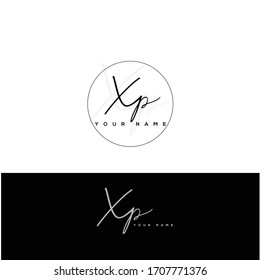  X P XP Initial letter handwriting and signature logo.	
