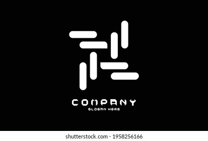X Puzzle Element Logo Design