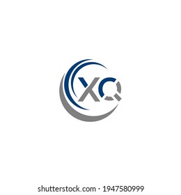 X Q Unique abstract geometric vector logo design