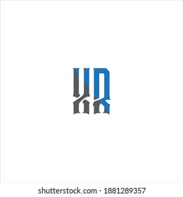 X R letter logo abstract design on white color background. xr monogram