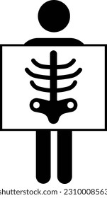 x ray bone chest radiology human organs Glyph