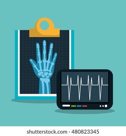 x ray digital medical healthcare isolated